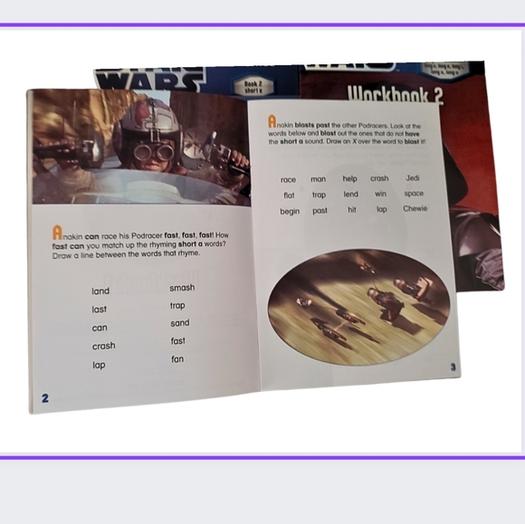 šSCHOLASTIC-PHONICS STAR WARS EDITION-NOT COMPLETE - Picture 3 of 6